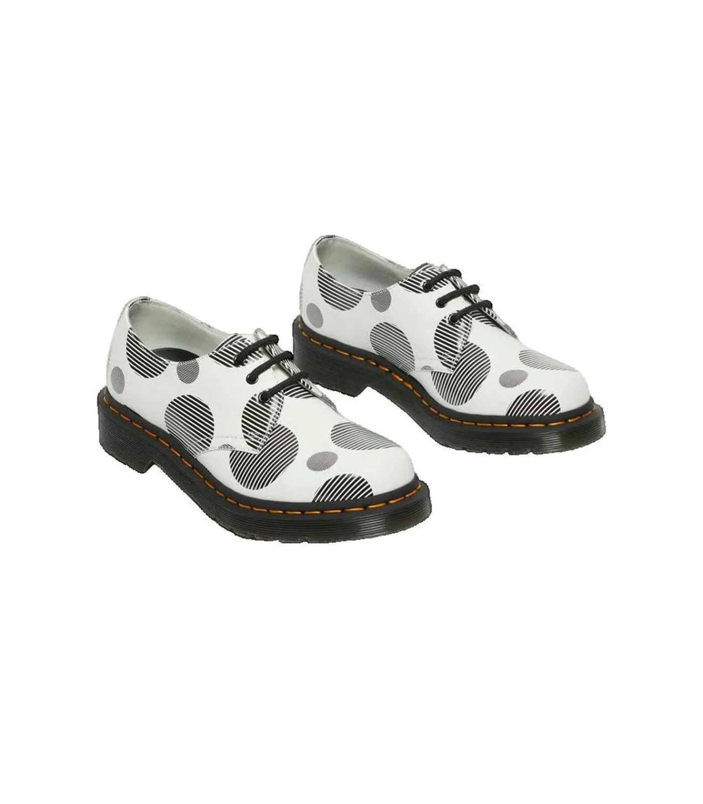 Heren Dr Martens Derby schoenen Dr. Martens 1461 Polka Dot Smooth wit