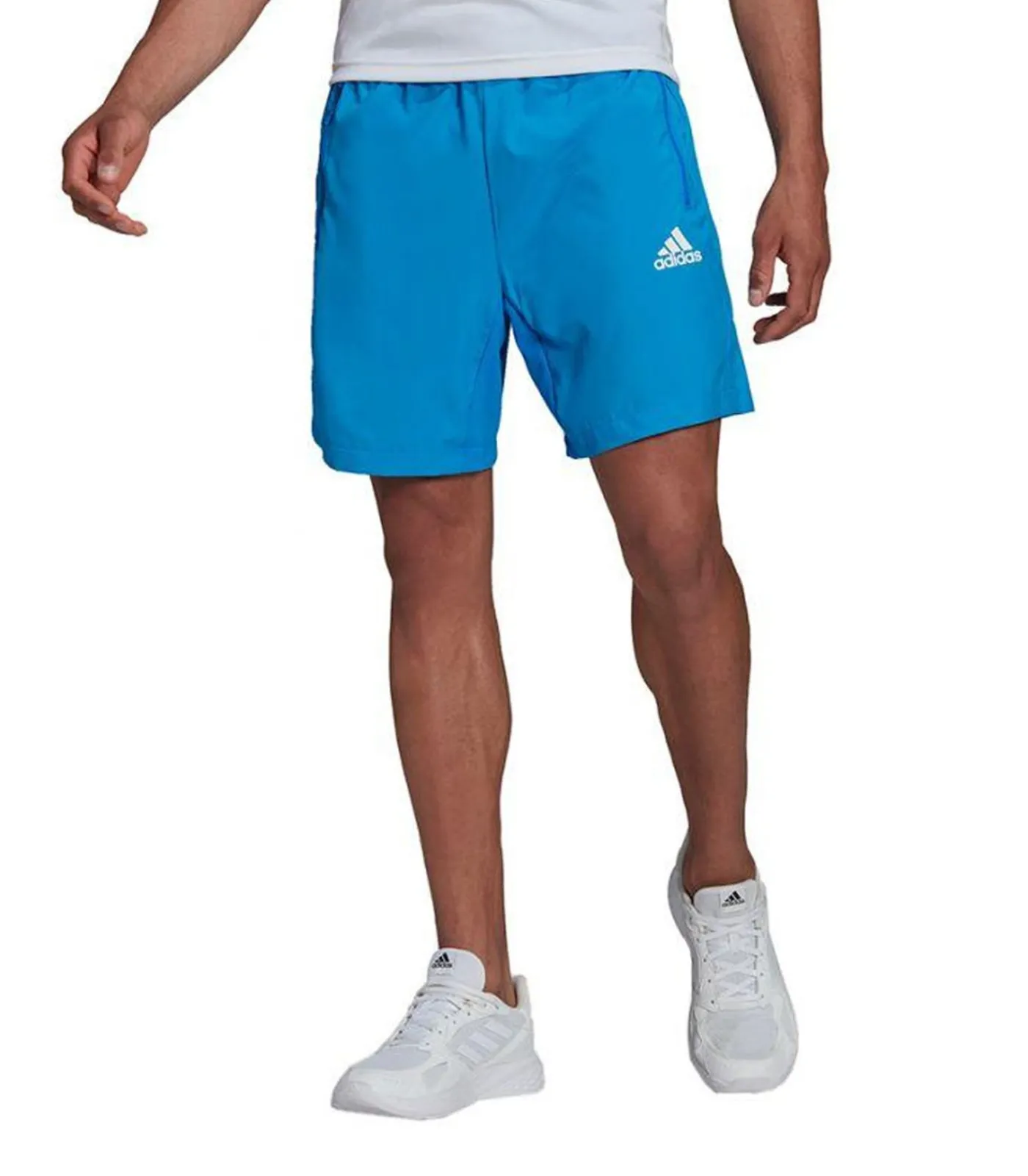 Heren Adidas DESIGNED 2 MOVE - Korte Broek - Blauw