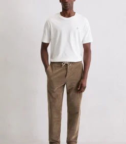 Outlet DfC corduroy joggingbroek regular Heren Broeken & Shorts