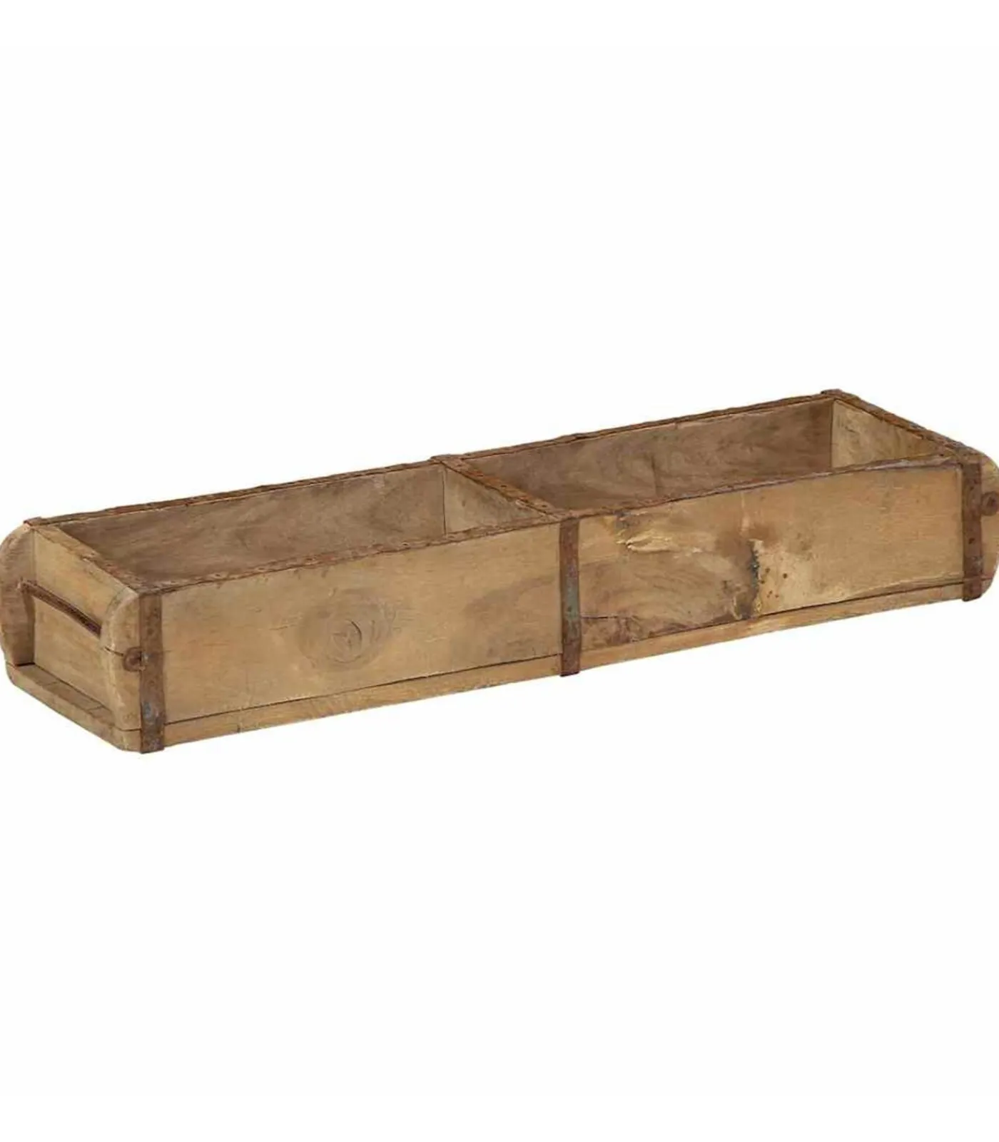 vidaXL Dienblad met opslag 4 pcs Bruin 60.5 x 15 x 9 cm