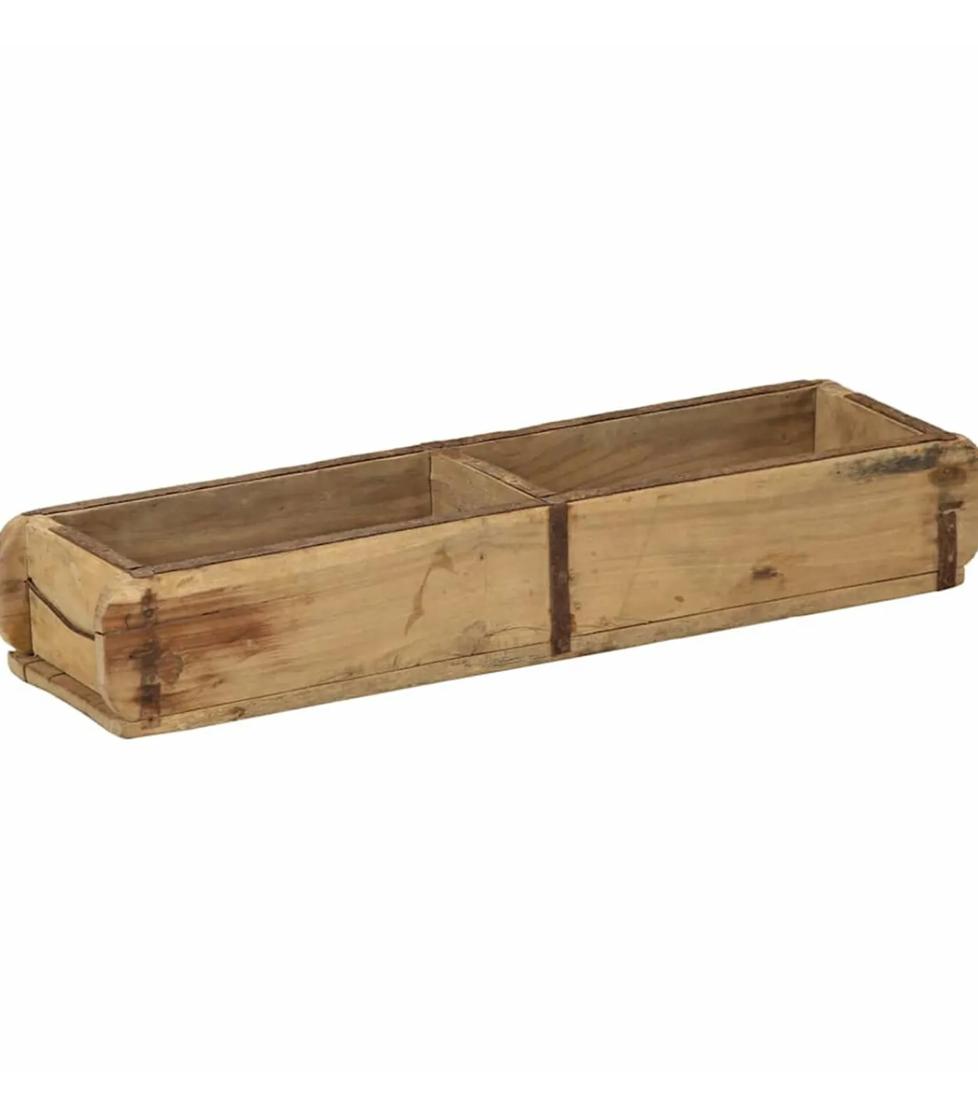 vidaXL Dienblad met opslag 4 pcs Bruin 60.5 x 15 x 9 cm