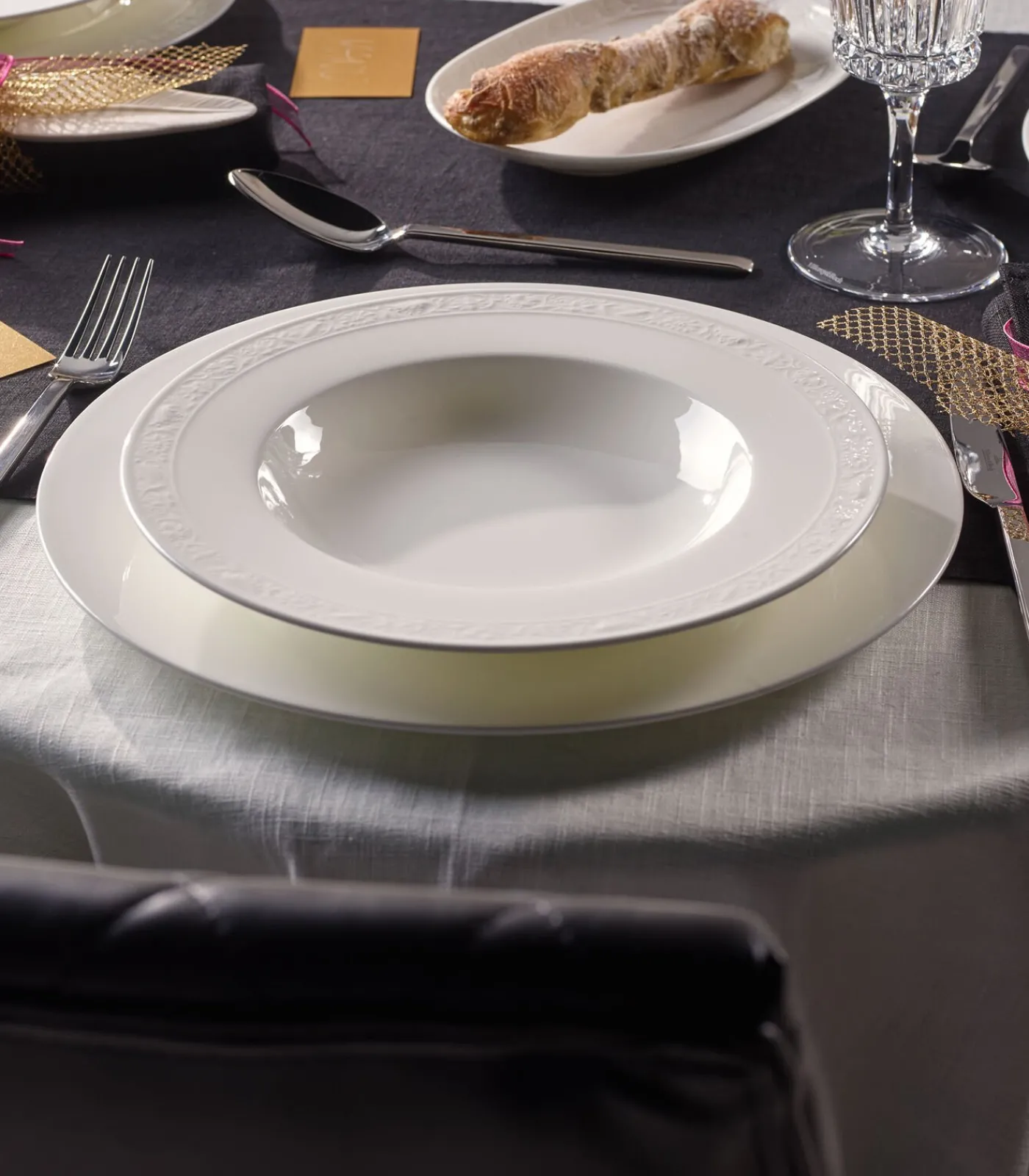 New Diep bord Pearl Tafelgerei