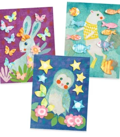 Kinderen Djeco creatieve set papier knutselen met vloeipapier voor kinderen