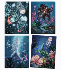 Kinderen Djeco schilderen knutselset Abysses - creatief speelgoed FSC MIX