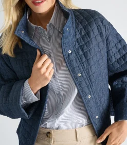 Sale Donkerblauw jasje met opstaande kraag DAMES Maatpakken & Blazers