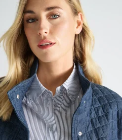 Sale Donkerblauw jasje met opstaande kraag DAMES Maatpakken & Blazers