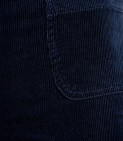 DAMES La Fée Maraboutée Donkerblauwe fluwelen broek