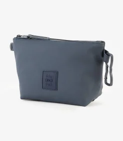 Donkerblauwe ovaal rubberen potloodkast Toiletaccessoires