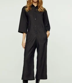 DAMES Conquista Donkergrijze denim jumpsuit