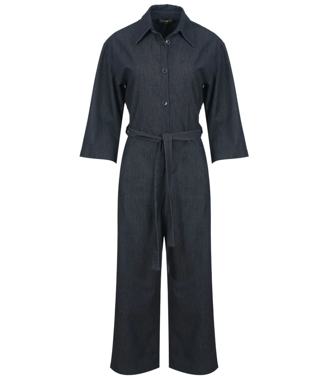 DAMES Conquista Donkergrijze denim jumpsuit