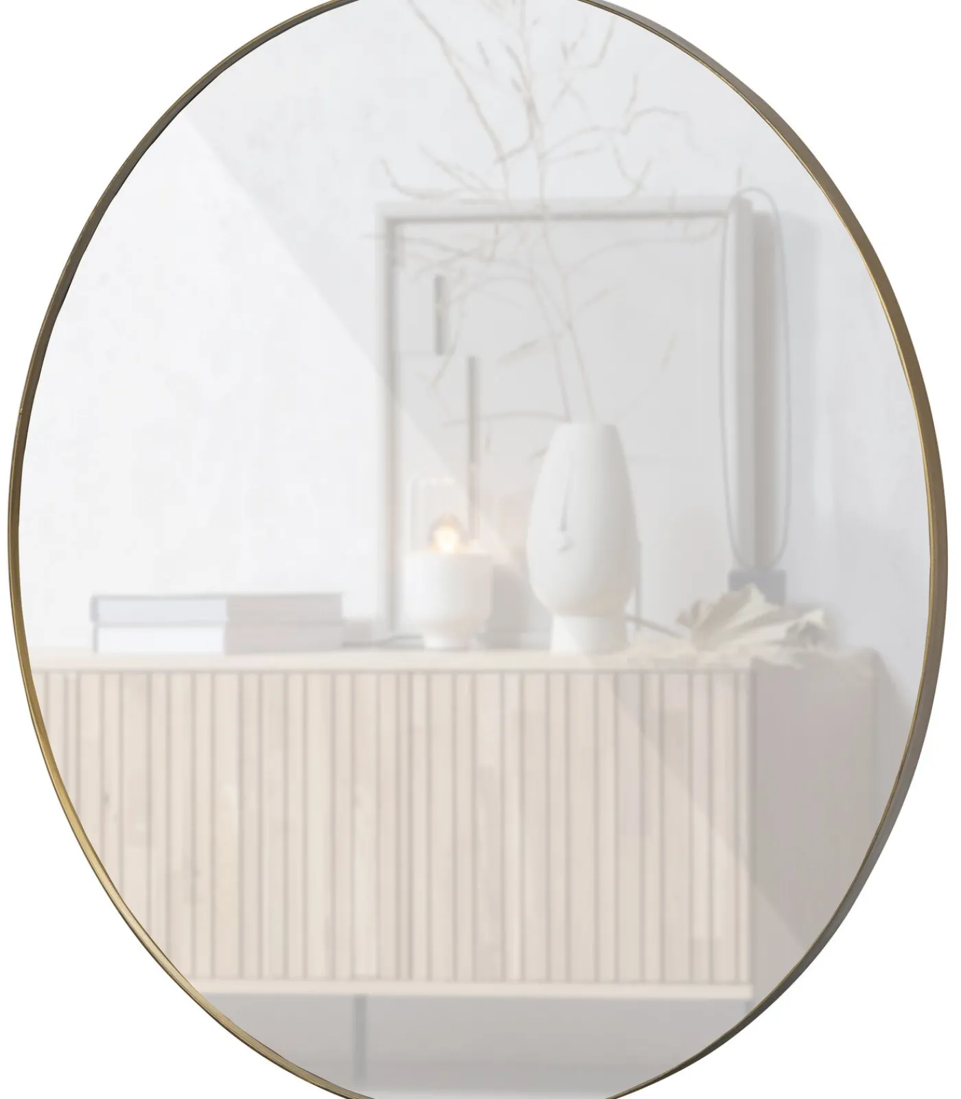 WOOOD Doutzen Spiegel - Metaal - Goud - 115x115x5