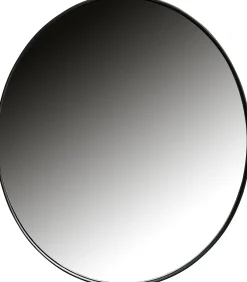 WOOOD Doutzen Spiegel - Metaal - Zwart - 80x80x5