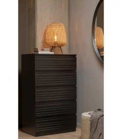 WOOOD Doutzen Spiegel - Metaal - Zwart - 115x115x5