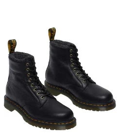 Clearance Dr. Martens 1460 veterlaarzen van zwart leer met synthetische voering Heren Schoenen