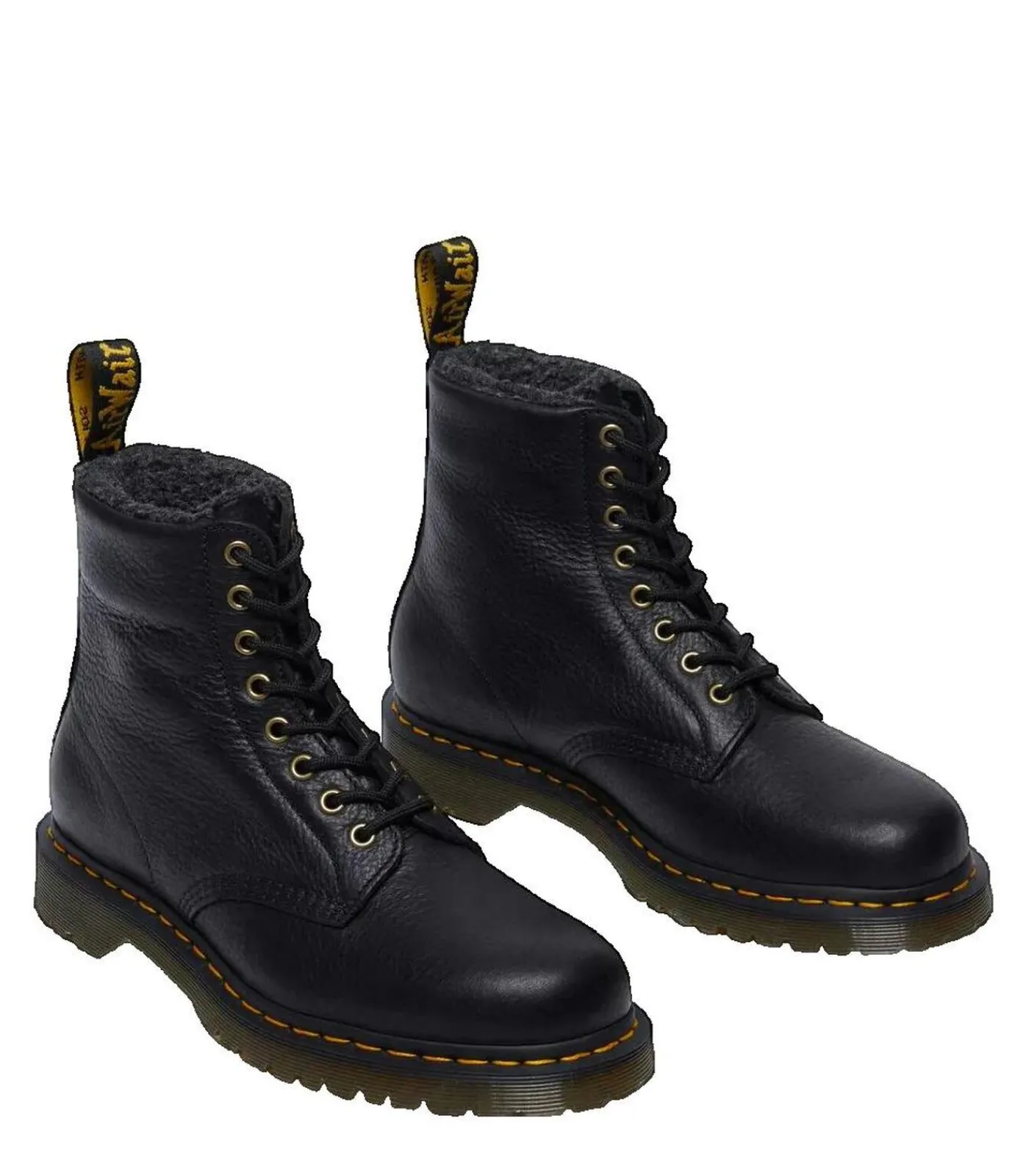 Clearance Dr. Martens 1460 veterlaarzen van zwart leer met synthetische voering Heren Schoenen