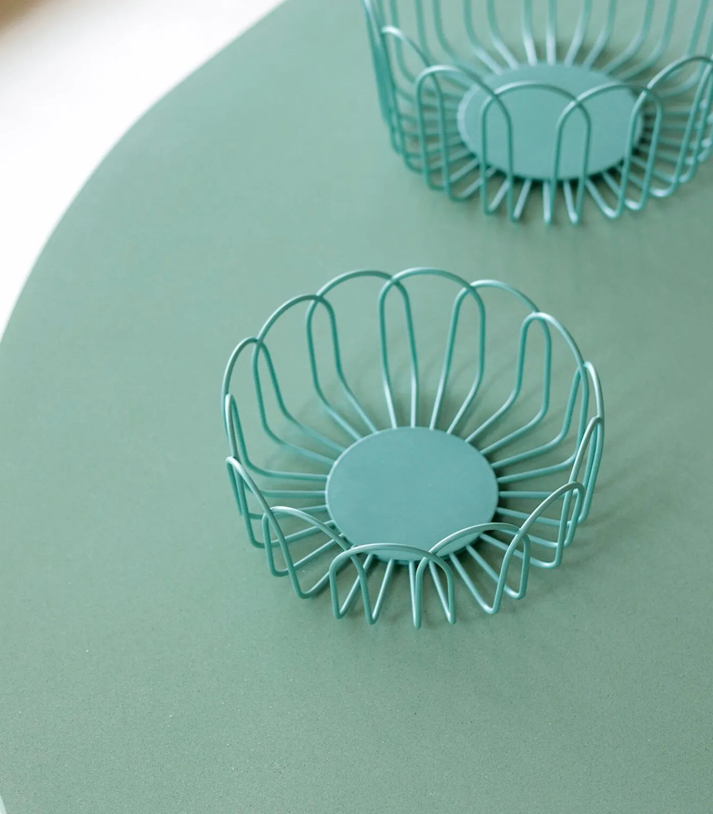 ONA Draadmand 16xH7cm groen Flores