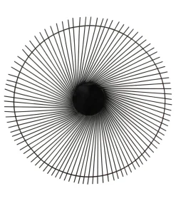 S|P Collection Draadmand 53xH5cm zwart twisted Iris