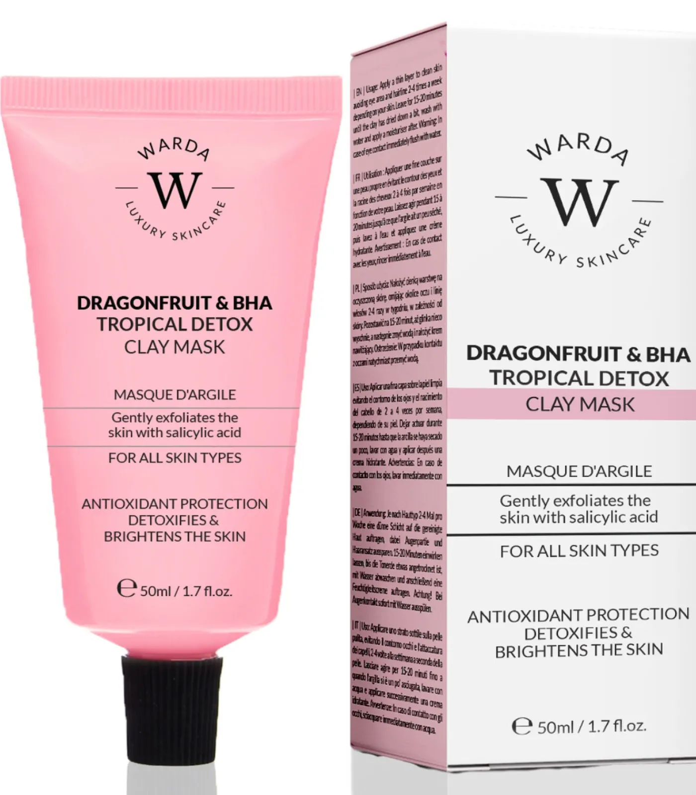DRAGONFRUIT & BHA TROPISCH DETOX KLEIMASKER Skincare