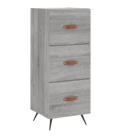 Sale Dressoir 34,5x34x90 cm bewerkt hout grijs sonoma eikenkleurig Meubels