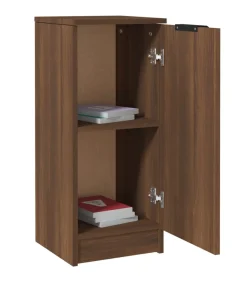 Sale Dressoir 30x30x70 cm bewerkt hout bruin eikenkleur Meubels