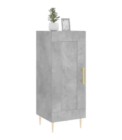 vidaXL Dressoir 34,5x34x90 cm bewerkt hout betongrijs