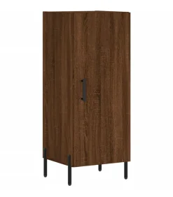 vidaXL Dressoir 34,5x34x90 cm bewerkt hout bruin eikenkleur