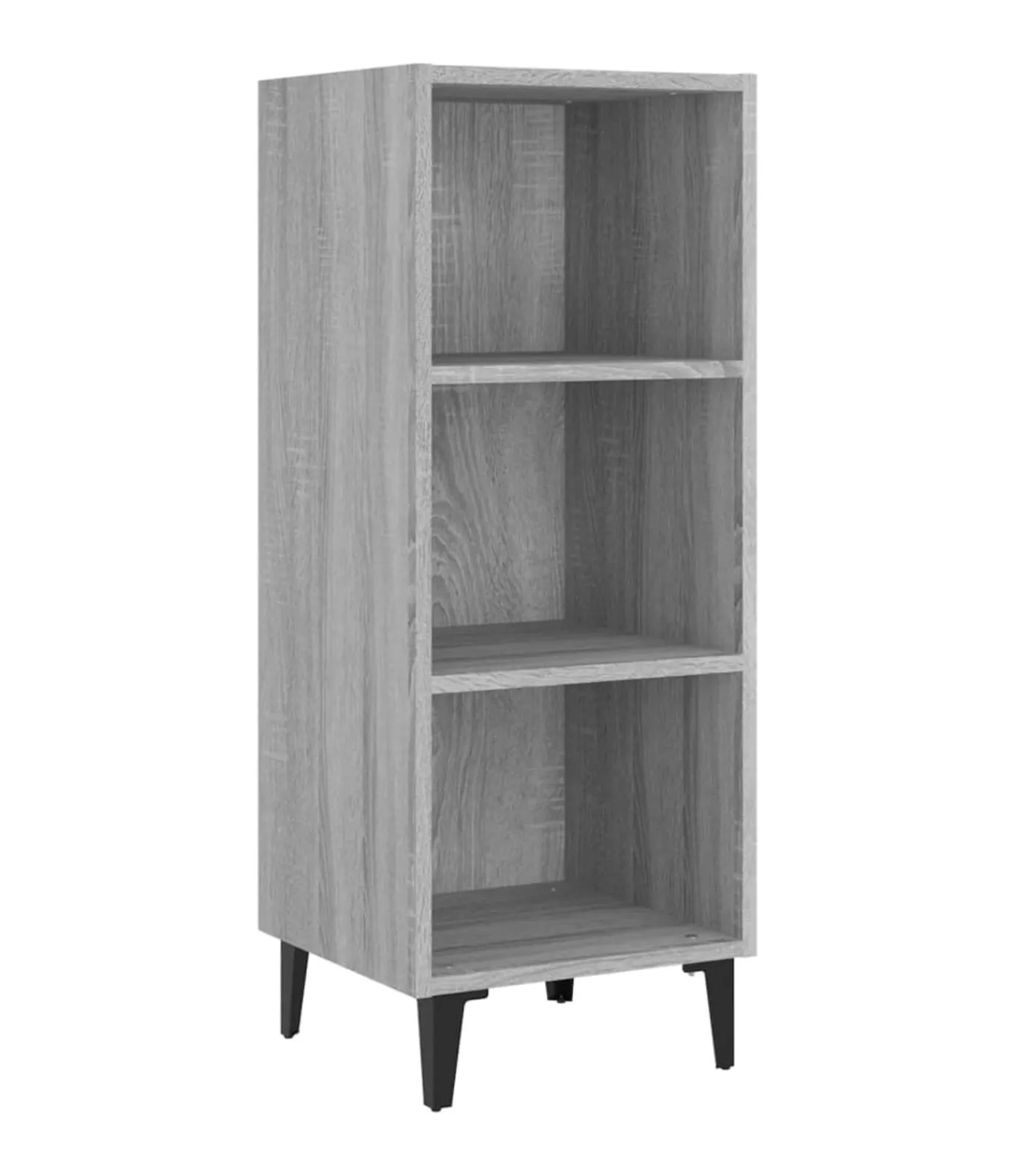 vidaXL Dressoir 34,5x32,5x90 cm bewerkt hout grijs sonoma eikenkleurig