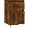 Best Dressoir 40x35x70 cm bewerkt hout gerookt eikenkleurig Meubels