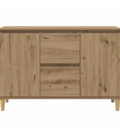 vidaXL Dressoir 102x35x70 cm bewerkt hout artisanaal eikenkleurig
