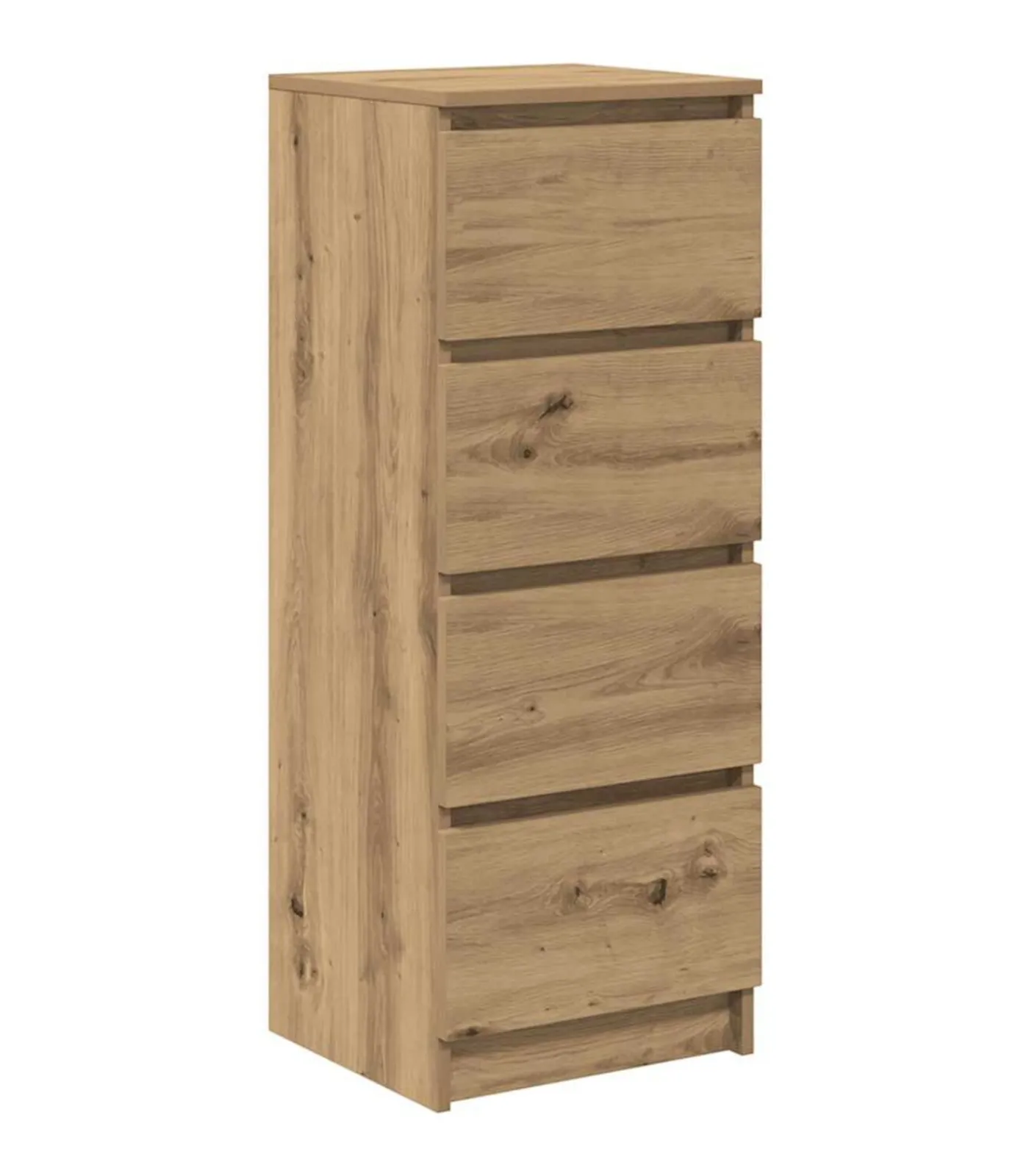 vidaXL Dressoir 37,5x35x99 cm spaanplaat ambachtelijk eikenkleurig