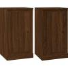 vidaXL Dressoirs 2 st 37,5x35,5x67,5 cm bewerkt hout bruin eikenkleur