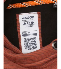 Kinderen J&JOY Driekleurige jongenstrui met kangoeroezak en plantenpatroon