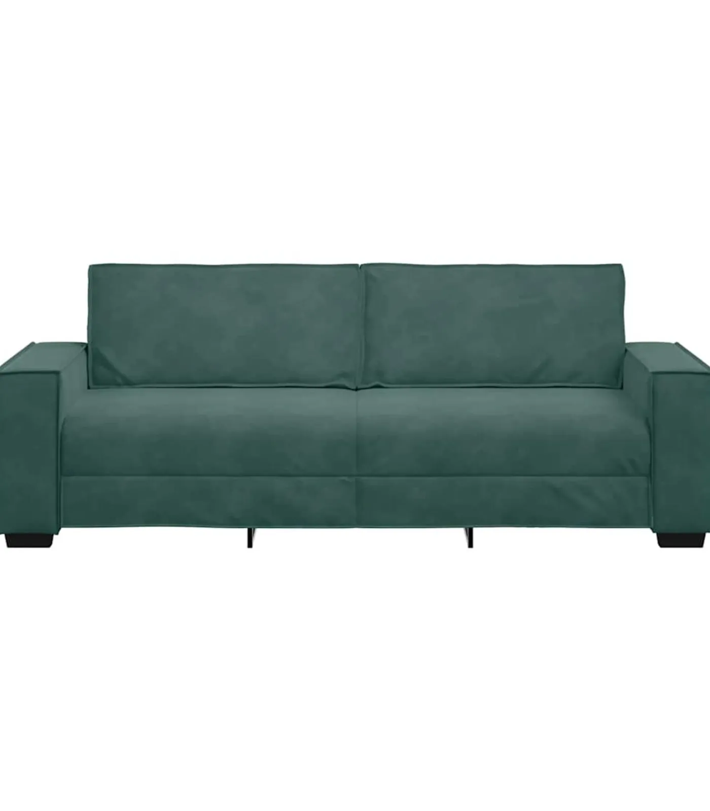 vidaXL Driezitsbank 180 cm fluweel donkergroen