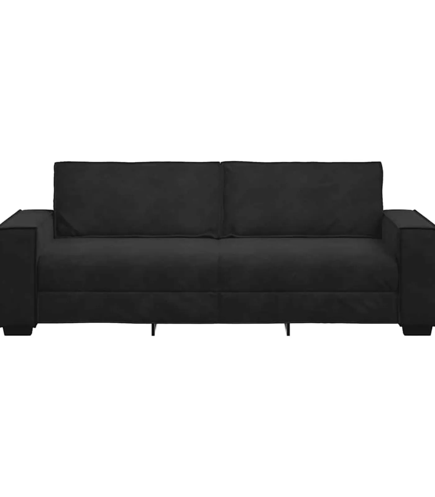 vidaXL Driezitsbank 180 cm fluweel zwart