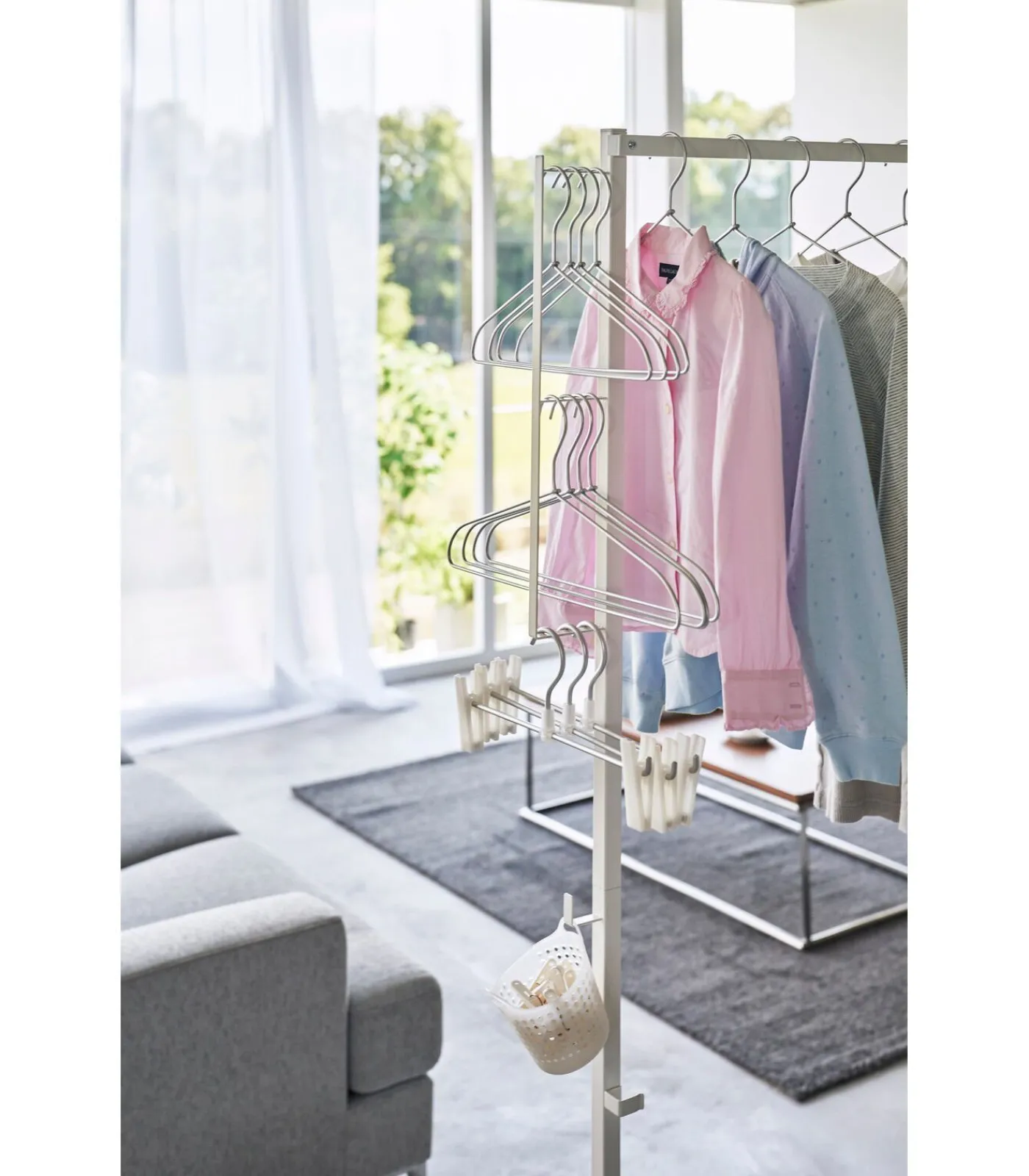 YAMAZAKI Droogrek Inklapbaar - Tower - Wit