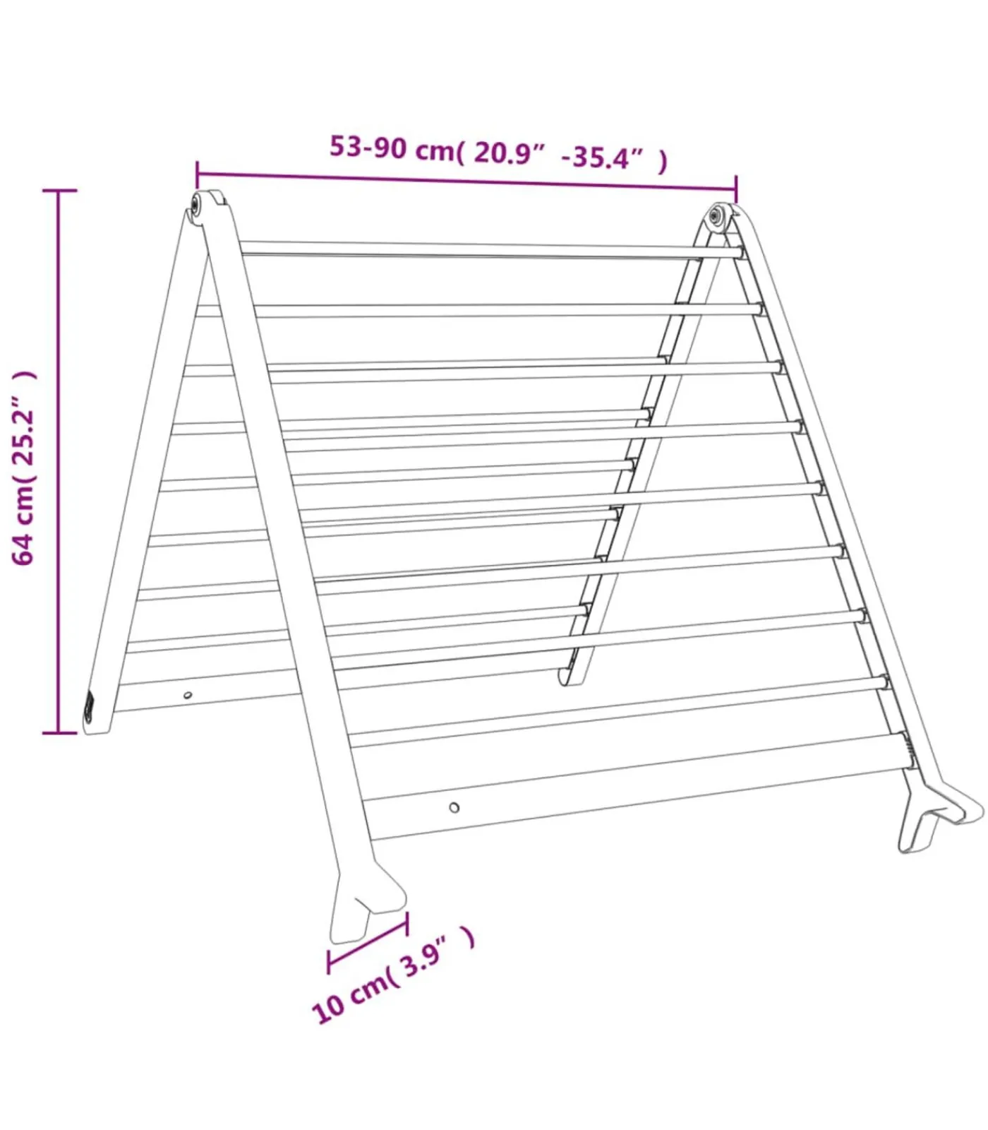Clearance Droogrek voor badkuip uitschuifbaar 53-90 cm aluminium Wassen & Strijken