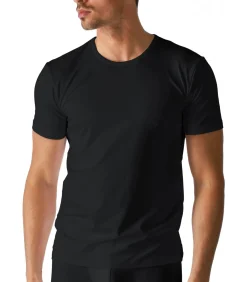 Heren Mey Dry Cotton Shirt Zwart