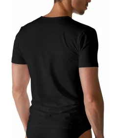 Heren Mey Dry Cotton V-Hals Zwart