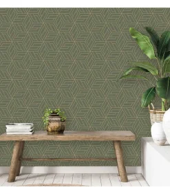 DUTCH WALLCOVERINGS Behang Cobra Groen