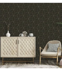 Clearance DUTCH WANDBEKLEDING Behang Cobra Zwart Decoratie