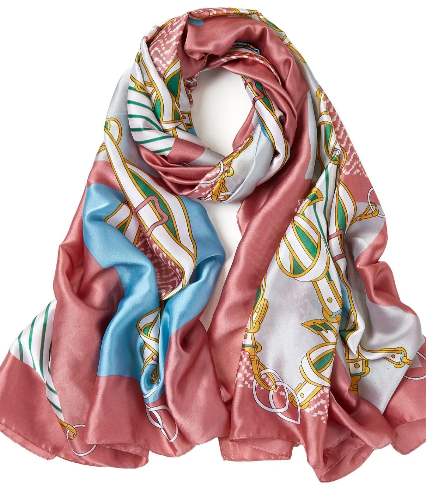 DAMES V1969 Easy Belts Zijden Stola - Roze / 180x90cm / 100% Zijde