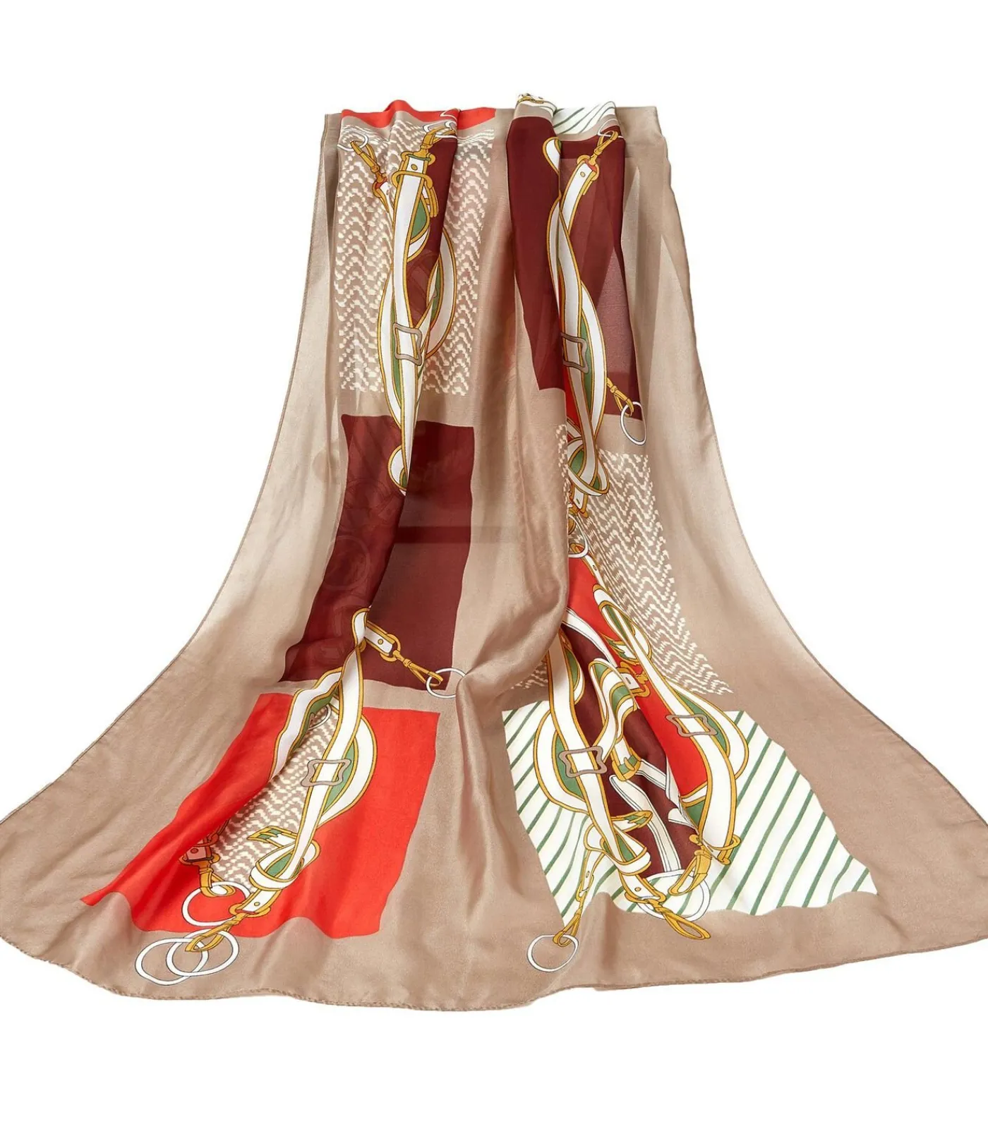 DAMES V1969 Easy Belts Zijden Stola - Roze / 180x90cm / 100% Zijde