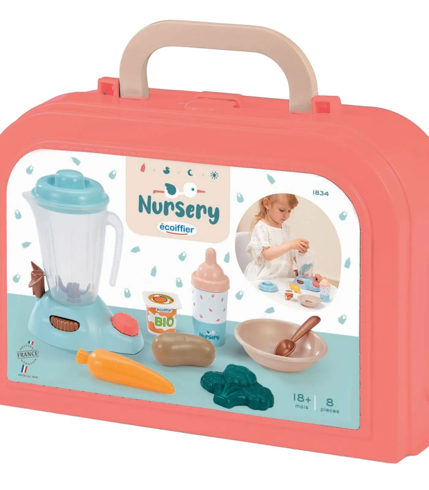 Best baby speelgoed voedingsset in koffer - 8-delig - kleurrijk Kinderen Speelgoed