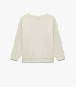 Kinderen Koton Ecru Baby Sweatshirt Lange Mouwen Dinosaurusprint