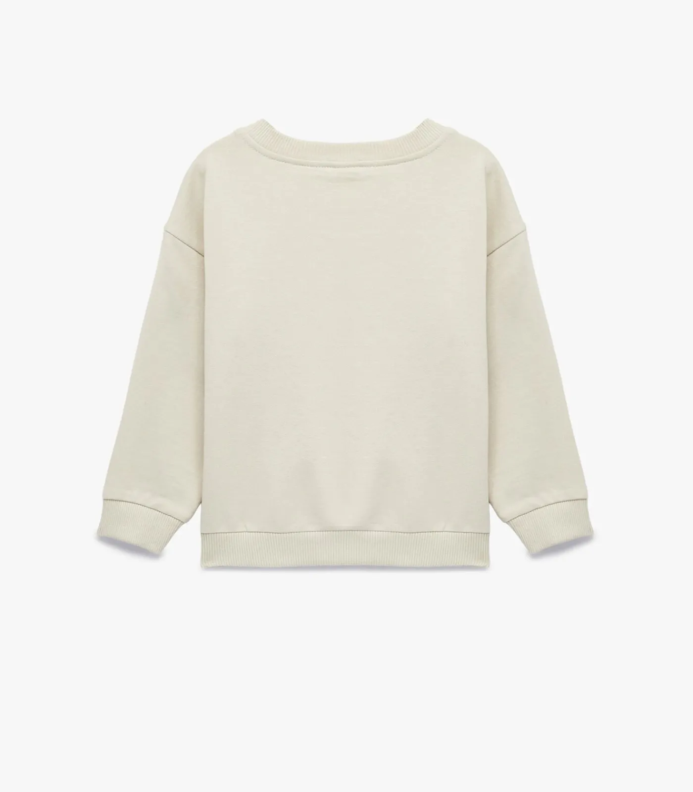 Kinderen Koton Ecru Baby Sweatshirt Lange Mouwen Dinosaurusprint