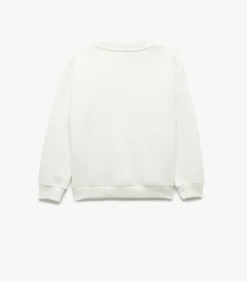 Kinderen Koton Ecru Jongens Sweatshirt Ronde Hals Bedrukt