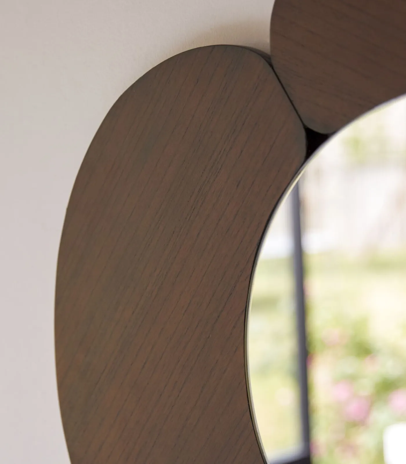 Tikamoon Eda - Ovale spiegel in donker mindihout 115 x 75 cm