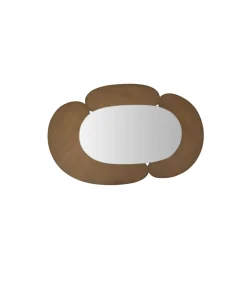Clearance Eda - Ovale spiegel in licht mindihout 115 x 75 cm Spiegels