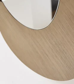 Clearance Eda - Ovale spiegel in licht mindihout 115 x 75 cm Spiegels