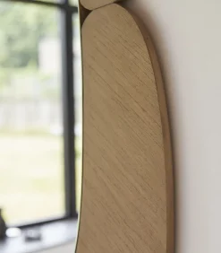 Tikamoon Eda - Ovale spiegel in licht mindihout 75 x 115 cm